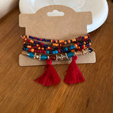 Tassel Rice Bead Bracelet | Women&
