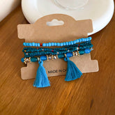 Tassel Rice Bead Bracelet | Women&