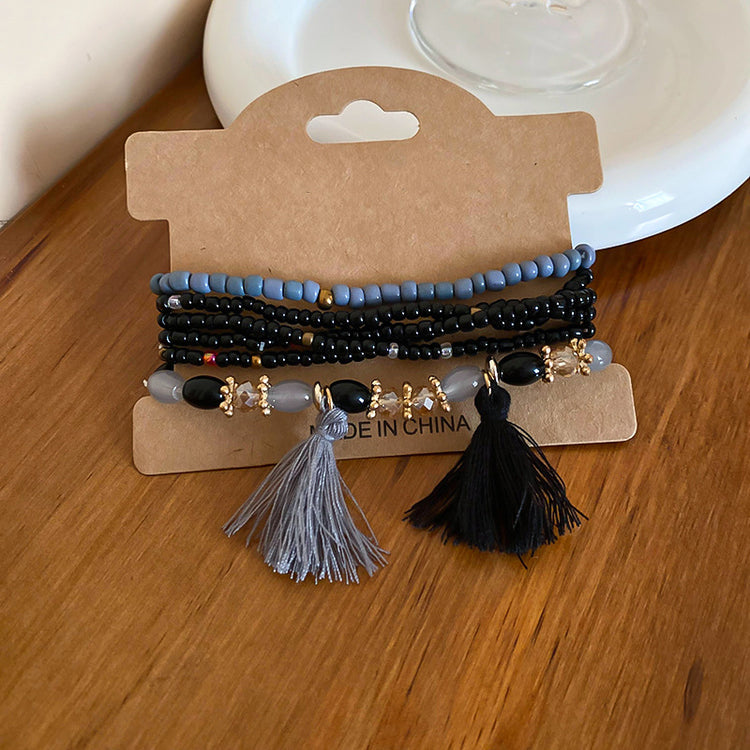 Tassel Rice Bead Bracelet | Women&