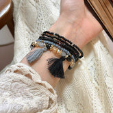 Tassel Rice Bead Bracelet | Women&
