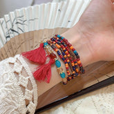 Tassel Rice Bead Bracelet | Women&