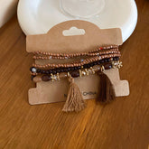 Tassel Rice Bead Bracelet | Women&