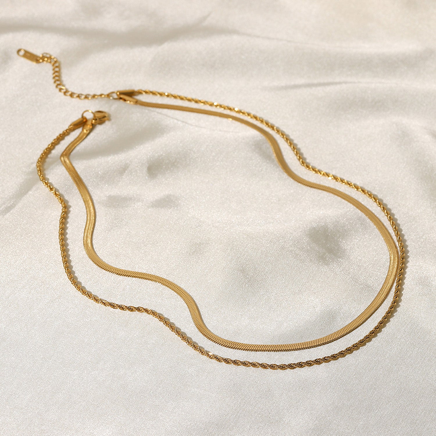 18K Gold-Plated Necklace | Double-Layered Necklace | KoKo Kristin