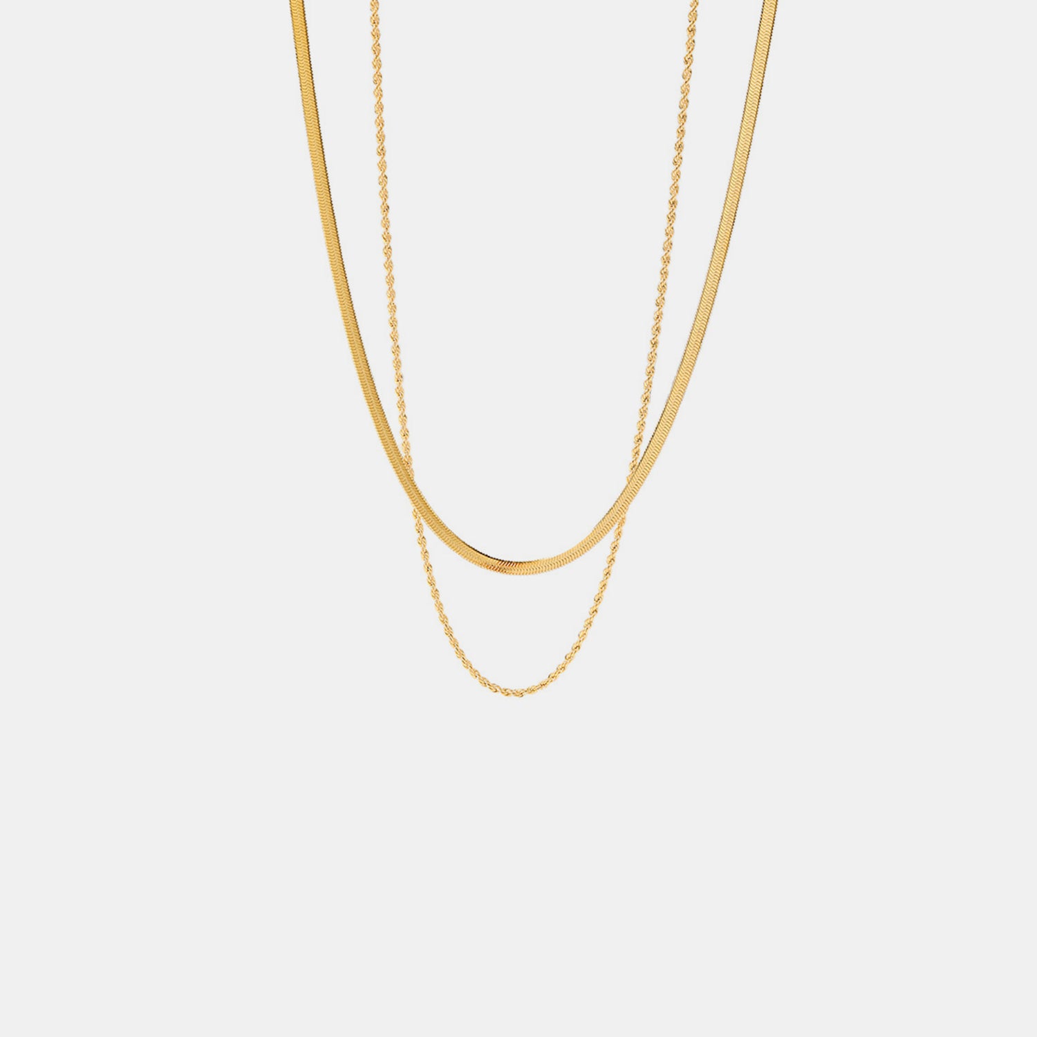18K Gold-Plated Necklace | Double-Layered Necklace | KoKo Kristin