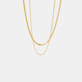 18K Gold-Plated Necklace | Double-Layered Necklace | KoKo Kristin